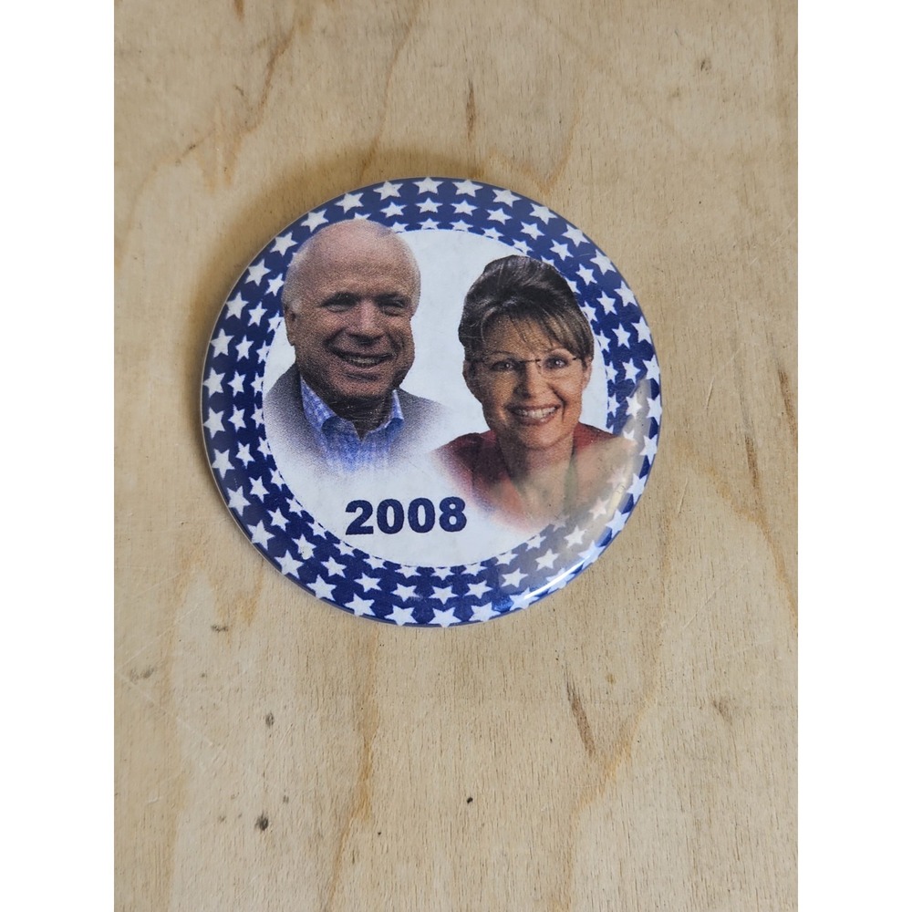 2008 Presidential Campaign Pinback Button Political Election Memorabilia